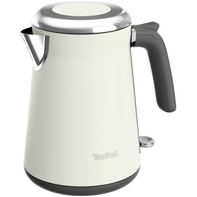 Tefal Електрочайник Collection 1.68л, Strix, нерж. сталь, бежевий