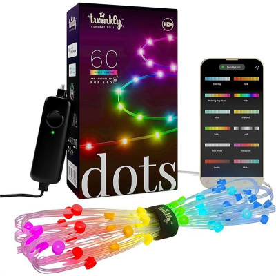 Twinkly Гірлянда Smart LED Dots Lights RGB 60 IP20 3м кабель прозорий без БР