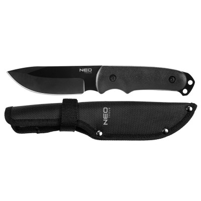 Neo Tools 63-108 Ніж тактичний, 22см, лезо 10.8см, 3Cr13, нейлоновий чохол
