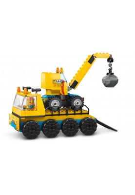 LEGO Конструктор City Будівельна вантажівка й кулястий кран-таран