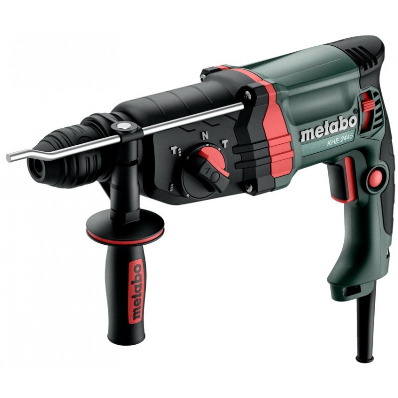 Metabo Перфоратор KHE 2445, 800Вт, SDS-plus, 2.4Дж, 3 режими, 0-1500об/хв