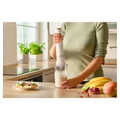 Sencor Блендер заглибний, 1200Вт, 6в1, чаша-800мл, вспінювач молока, білий Sencor Блендер заглибний, 1200Вт, 6в1, чаша-800мл, вспінювач молока, білий