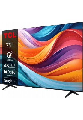 TCL Телевізор 75" QLED 4K 60Hz Smart Google TV Titan