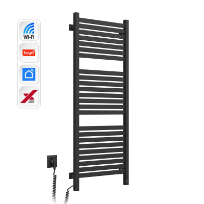 Navin Рушникосушка електрична Авангард Х, 1200х480х71мм, Wi-Fi, сталь, чорний муар, ліве підключення
