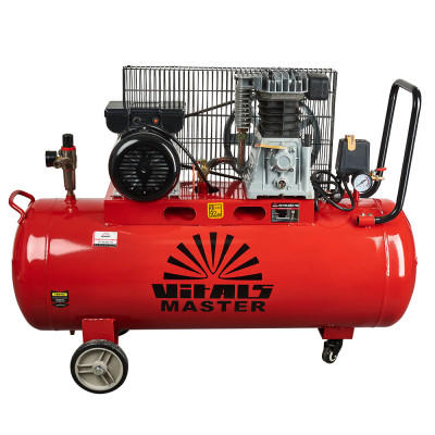 Vitals Компресор повітряний Master GK100.j652-10а 2.2кВт, 100л, 400·290л/хв, 10бар, 65кг Vitals Компресор повітряний Master GK100.j652-10а 2.2кВт, 100л, 400·290л/хв, 10бар, 65кг