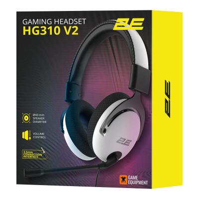 2E Gaming Гарнітура ігрова 2E GAMING HG310 V2, mini-jack, 1.5м, білий 2E Gaming Гарнітура ігрова 2E GAMING HG310 V2, mini-jack, 1.5м, білий