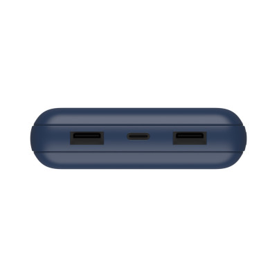 Belkin Акумулятор портативний літій-іонний Power Bank 20000мА·год, 15Вт, 2хUSB-A/USB-C, блакитний Belkin Акумулятор портативний літій-іонний Power Bank 20000мА·год, 15Вт, 2хUSB-A/USB-C, блакитний