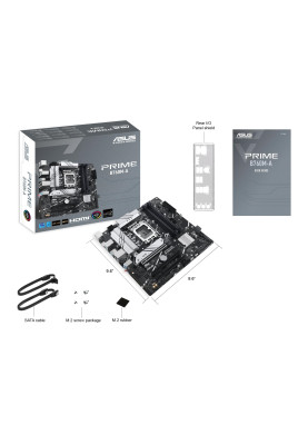 ASUS Материнcька плата PRIME B760M-A-CSM s1700 B760 4xDDR5 M.2 HDMI DP mATX CSM