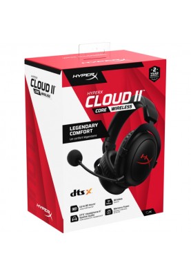 HyperX Гарнітура ігрова Cloud II Core, WL/USB-A, чорний