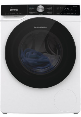 Gorenje Пральна машина фронтальна, 10кг, 1400, A+++, 60см, дисплей, інвертор, пара, Wi-Fi, підсвітка барабану, білий