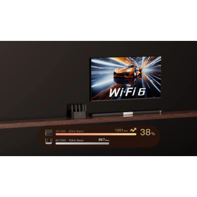 Tenda Маршрутизатор TX2LPro AX1500, 1xGE WAN, 3xGE LAN