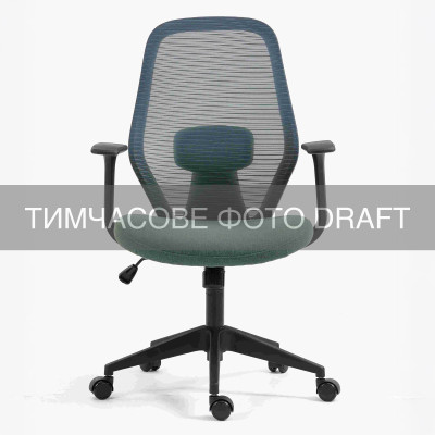 2E Крісло 2E OC110, тканина, фіксовані підлокітники, темно-зелений