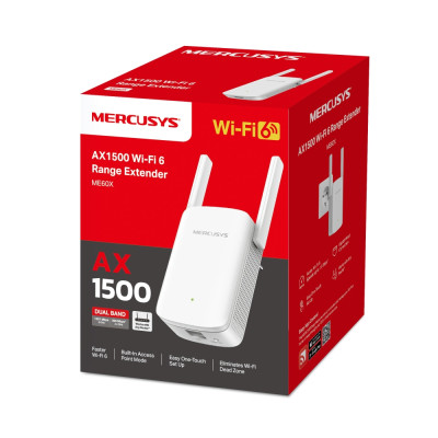 Mercusys Розширювач покриття WiFi ME60X AX1500, 1хGE LAN