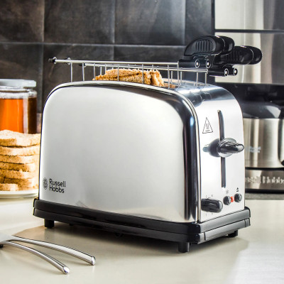 Russell Hobbs Тостер Chester , 1200Вт, метал, сріблястий Russell Hobbs Тостер Chester , 1200Вт, метал, сріблястий
