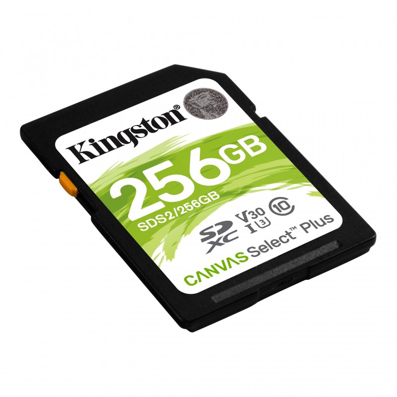 Kingston Canvas Select Plus SD[Карта пам'яті SD 256GB C10 UHS-I R100MB/s]