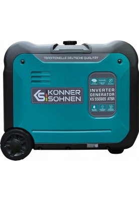 Könner & Söhnen Генератор інверторний бензиновий KS 5500iES ATSR, 230В, 5.5кВт, АВР(ATS), електростартер, 52кг