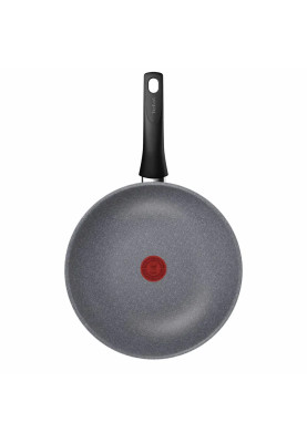 Tefal Сковорода ВОК Hard Stone,28см, алюміній, бакеліт, сірий