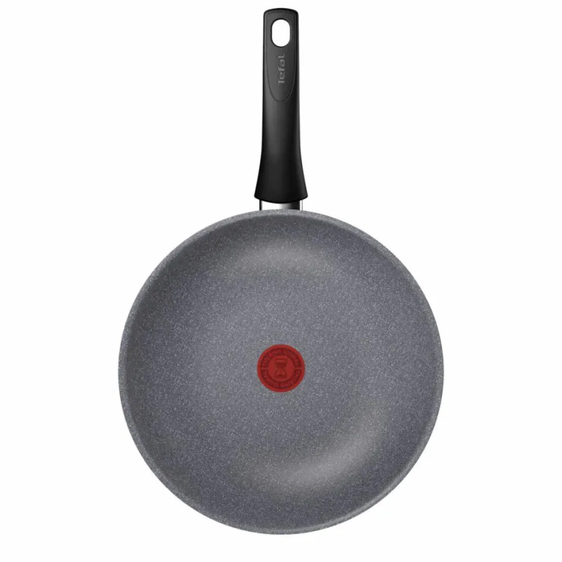 Tefal Сковорода ВОК Hard Stone,28см, алюміній, бакеліт, сірий