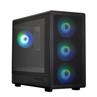 Zalman Корпус M5 без БР, 1xUSB3.0, 1xUSB2.0, 1x Type C, 4x120мм ARGB, VGA 410мм, LCS ready, TG Side Panel, ATX, чорний