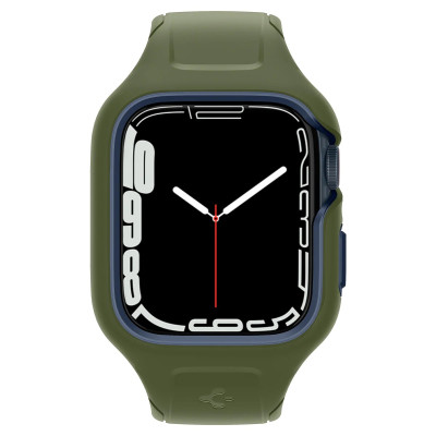 Spigen Чохол та ремінець 2в1 для Apple Watch 45mm Liquid Air Pro, Moss Green