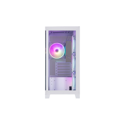 2E Gaming Корпус Fantom GK701W без БЖ 2xUSB3.0, 1xUSBType-C, 4x120мм ARGB, VGA 400мм, LCS ready, контролер з пультом, TG Side/Front Panel, mATX, білий
