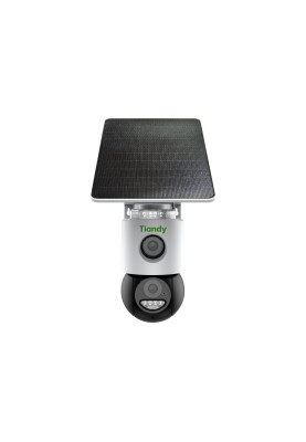 Tiandy Камера IP TC-H363U Spec:W/4G/U/SE/4mm/V4.0, 6MP, Fixed Color Maker 4G PT, 4mm, f/1.0, LED20m, DC5V, Batt.10400mAh, Solar panel, IP65, Speaker