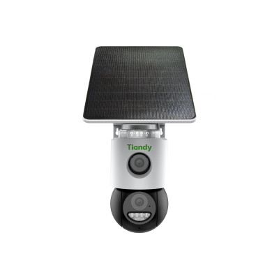 Tiandy Камера IP TC-H363U Spec:W/4G/U/SE/4mm/V4.0, 6MP, Fixed Color Maker 4G PT, 4mm, f/1.0, LED20m, DC5V, Batt.10400mAh, Solar panel, IP65, Speaker