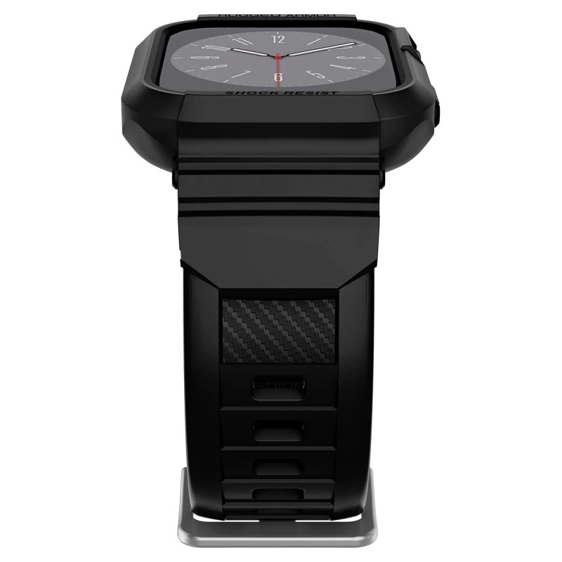 Spigen Чохол та ремінець 2в1 для Apple Watch 45mm/44mm Rugged Armor Pro, Black