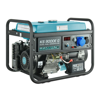 Könner & Söhnen Генератор газово-бензиновий KS 9000E G, 230В, 6.5кВт, електростартер, 83.0кг Könner & Söhnen Генератор газово-бензиновий KS 9000E G, 230В, 6.5кВт, електростартер, 83.0кг