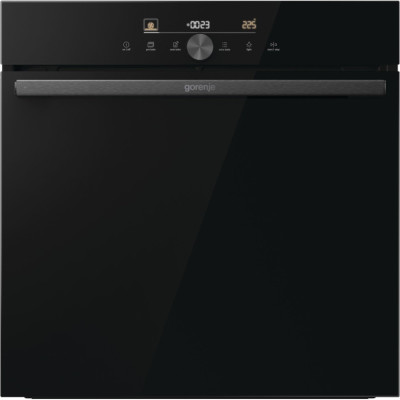 Gorenje Духовий шафа електричний, 77л, A+, пара, дисплей, IconTouch, чорний