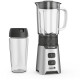 Tefal Блендер стаціонарний Minimix Glass 400Вт, чаша-700мл, ємність для смузі to go, скло, сірий