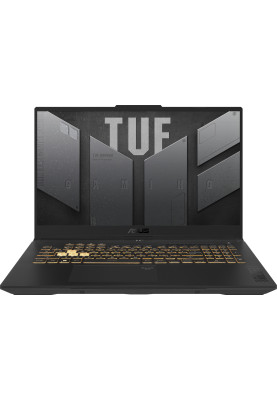 ASUS Ноутбук TUF F17 FX707VI-LL100 17.3" WQHD, Intel I7-13620H, 32GB, F1TB, NVD4070-8, NoOS, Сірий