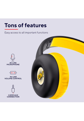 Trust Навушники Nouna Headphones mini-jack, Mic, Чорний