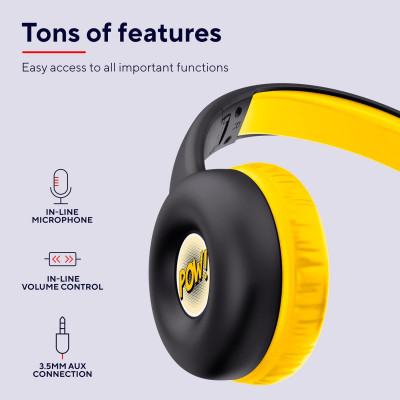 Trust Навушники Nouna Headphones mini-jack, Mic, Чорний Trust Навушники Nouna Headphones mini-jack, Mic, Чорний