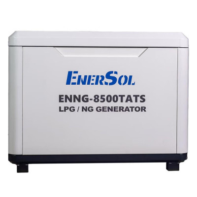 EnerSol Генератор газовий ENNG-8500TATS, 400В, 8.0-8.5кВт, 3Фазі, електростартер, 160.0кг