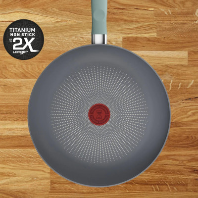 Tefal Сковорода Halo EUCALYPTUS, 24см, алюміній, бакеліт, сірий Tefal Сковорода Halo EUCALYPTUS, 24см, алюміній, бакеліт, сірий