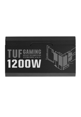 ASUS Блок живлення TUF GAMING (1200W), >90%, 80+ Gold, 135мм, 1xMB 24pin(20+4), 2xCPU 8pin(4+4), 4xMolex, 5xSATA, 3xPCIe 8pin(6+2), 1xP TUF-GAMING-1200G