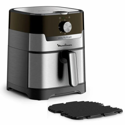 Moulinex Мультипіч EasyFry&Grill, 1550Вт, чаша-4.2л, механічне керув., пластик, сірий