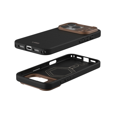 UAG Чохол UAG для iPhone 17 Pro, Fibr Armr Magsafe, Kevlar Graphite/Bronze