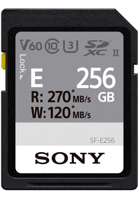 Sony Карта пам'яті 256GB SDXC C10 UHS-II U3 V60 R270/W120MB/s Entry