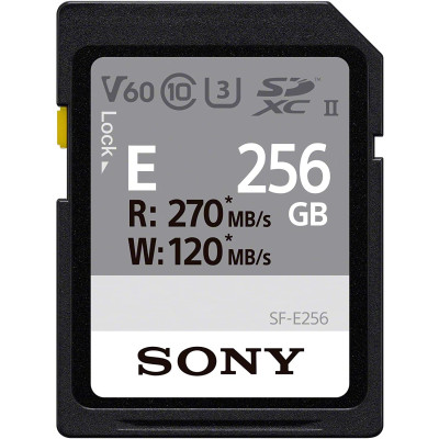 Sony Карта пам'яті 256GB SDXC C10 UHS-II U3 V60 R270/W120MB/s Entry