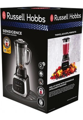 Russell Hobbs Блендер стаціонарний Sensigence , 1000Вт, чаша-1500мл, скло, сенс. управл., чорно-сірий