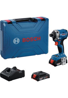 Bosch Гвинтоверт ударний акумуляторний GDR 18V-215 18В АКБ 2х2А·год 3800об·хв 215Нм M6-M16 ЗП GAL18V-20 кейс 1кг