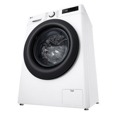 LG Пральна машина фронтальна, 9кг, 1200, A, 48см, дисплей, пара, інвертор, білий