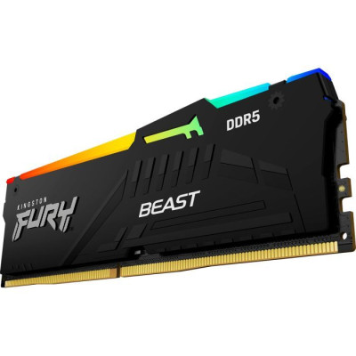 Kingston Пам'ять ПК DDR5 16GB 6800 FURY Beast RGB EXPO