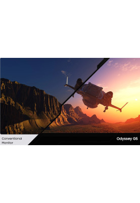 Samsung Монітор 34" Odyssey G5 C34G55TWW D-Sub, 2xHDMI, DP, VA, 3440x1440, 21:9, 165Hz, 1ms