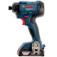 Bosch Гайковерт ударний GDR 180-Li, акум., 2х18 В, 160 Нм, 1/4", 1.1кг, кейс