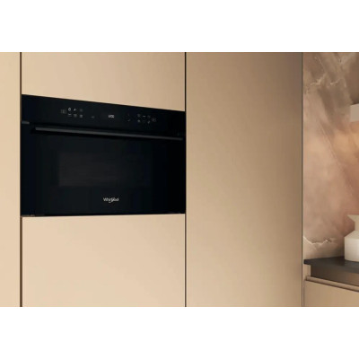 Whirlpool Мікрохвильова піч вбудована, 31л, електронне упр., 1000Вт, гриль, дисплей, чорний