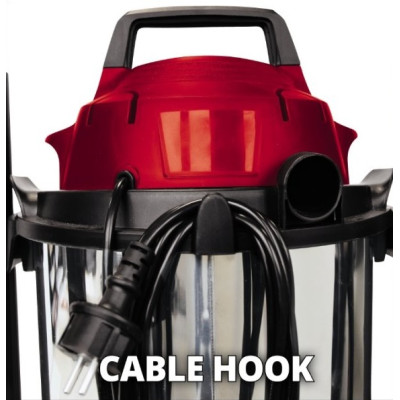 Einhell Пилосос TC-VC 1815 S вологе та сухе прибирання, 1250Вт, 180мбар, 15л