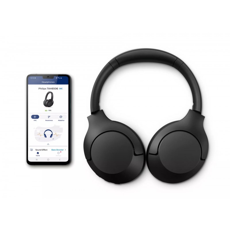 Philips Навушники TAH8506 Over-ear ANC Hi-Res Wireless Mic Чорний